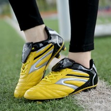 YELEPAI 어린이 축구 신발 남동 쇄쇄훈련 신발 외청소년장발 여자 아이비전신 [발라발 양말] MLB26001황색 장신 36(7566)