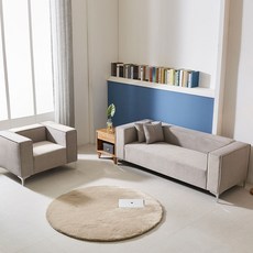 스톨리 위생적인 발수기능 스웨이드패브릭 원룸 카페 사무실 1인+3인 디자인 소파추천 쿠션무료증정 이지클린, 그레이