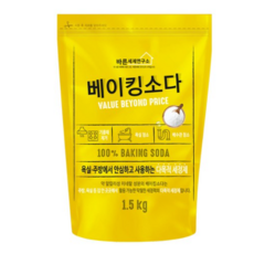 바른세제연구소 베이킹소다 1.5kg x 3개, 단품, 단품