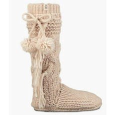 248151 어그 Cozy Slipper Sock Cable 니트 Pom Pom 085