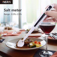 측정기 Yieryi 휴대용 미니 Salinometer Led 염분 측정기 전자 식품 소금 미터 분석기 주방 음식 수프 펜, 한개옵션0, 1개