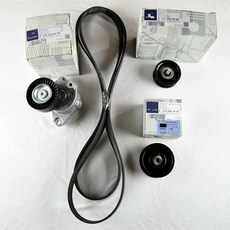 메르세데스 벤츠 호환 엔진 사형 구동 벨트 및 풀리 어셈블리 OEM 키트 A2722000270, 02 WHITE, 1개