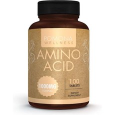 Pomona Wellness Essential Amino Acid Supplement 1000mg Per Serving EAAs Powder Capsules for Energy S, 1 Pack, 1개