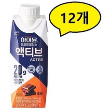 일동 하이뮨 프로틴밸런스 액티브 딥초코, 250ml, 12개
