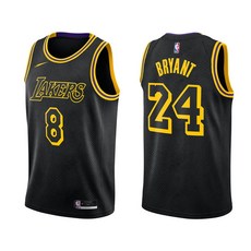 NBA LA 레이커스 8 24 코비 저지 블랙 맘바 레플리카 KOBE BRYANT LAKERS