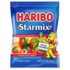 Haribo Starmix Gummy Candy 5 flavors 하리보 스타믹스 젤리 구미 캔디 콜라 체리 골드베어 등 113g 12팩
