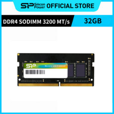 실리콘파워 Silicon Power DDR4 3200 PC4 25600 SODIMM 노트북용 램 패키지 메모리 RAM, 32GB, 1개