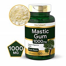 Horbaach Mastic Gum 1000mg 120 Capsules | Non-GMO & Gluten Free, 1