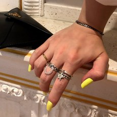 브릭체인귀걸이