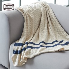 [시몬스] 케노샤 홈. 로비나 면 담요, 단일상품