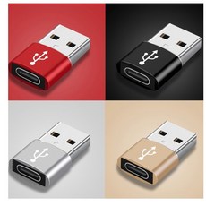 USB2.0 C USB 3.0 타입 to USB-A 변환 메탈 젠더, USB 3.0블랙, 1개