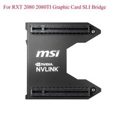 [해외] MSI MSI RTX NVIDIA 2080 시리즈 양방향 NVLINK SLI 양방향 그래픽 브리지 GPU 6CM SLI 비디오 카드 용 연결 2060 70, 상세내용표시
