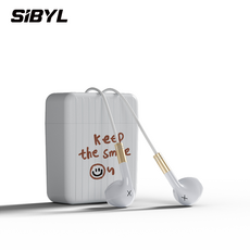SIBYL 내장마이크 게이밍 유선 이어폰 3.5mm, TM-29, 화이트