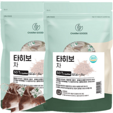 타히보 차 브라질산 티백 타히보차 해썹 인증 효능 HACCP 인정 타히보차티백, 2개, 50개입, 60g