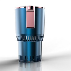 표시 컵 온도 쿨러 인 12V 커피 거치대 물 워머 가열 및 음료용 스마트 차량용 2 냉각, 파란
