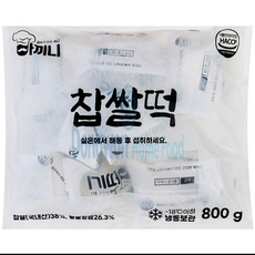 찹쌀떡 아끼니 냉동 50gx16입, 단품, 800g