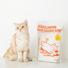 바잇미 미라클럼핑 카사바 고양이 응고형 모래 3.2kg, 1개, 무향