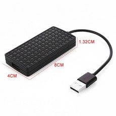 카플레이 안드로이드 오토Vehemo 미니 애플 동글 carplay w205 carplay 어댑터 usb 안 드 로이드 미러 링크, 01 Black_02 미국