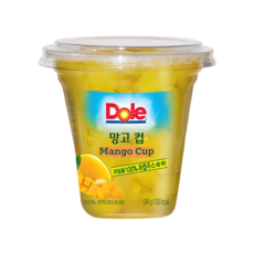 Dole 컵과일 후룻컵 198gx12개 망고컵 간편간식 디저트 슬라이스과일 무배, 198g, 12개