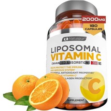비토로지랩스 리포조말 비타민C 2000mg 180캡슐 x 2병 Natuspur, 180정, 2개