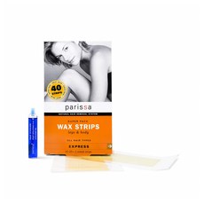 페리샤 제모 왁싱 스트립 40개입 Legs & Body Wax Strips Parissa Hair Removal Waxing Strips, 40스트립, 1개
