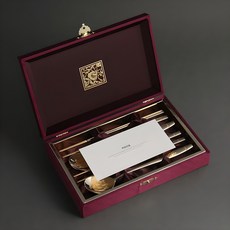 인스푼 장수거북 24K 2인용 수저세트, 골드, 숟가락(2P) + 젓가락(2P) + 고급실크케이스 + 품질보증서 + 쇼핑백, 1세트 수저 2p + 젓가락 2p + 실크케이스 + 품질보증서 + 쇼핑백