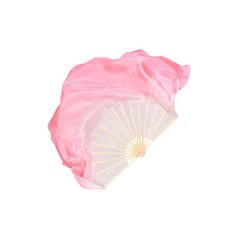 무용 부채 1+1 발표회 율동 춤 너슬 그라데이션 한복 전통 펜베일 댄스, 모조실크흰부채뼈31개떠다니는30cm