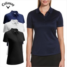 캘러웨이 여성 골프 반팔 티셔츠 / 여자 골프웨어 솔리드 스윙테크 폴로 CGKSA0A7