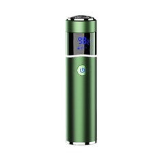 면도 MOTAWISH 남성용 휴대용 충전식 다기능 면도기 미니 여행용 자동차 전기 8D, 02 green