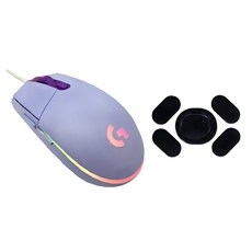 로지텍 G102 LIGHTSYNC 게이밍 마우스 + 마우스피트 세트, 라일락+마우스피트 라일락+마우스피트