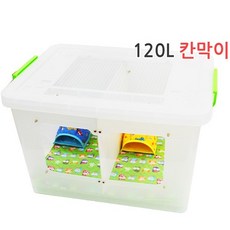 2마리용 투명창 칸막이하우스 120L. 리빙하우스. 고슴도치 햄스터용, 단품