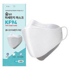 더조은 숨담은 미세먼지 마스크 KF94 대형, 100매입