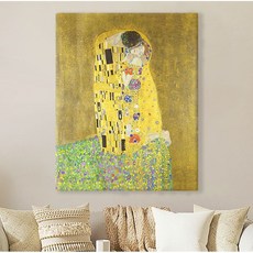  명화그림 구스타프 클림트 캔버스액자 키스 성취 생명의나무 기다림 대형 와이드 홈카페 인테리어 거실 침실 카페 