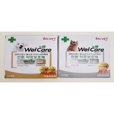  웰케어 유산균 투약보조제 약효보호제 강아지 고양이 50개+서비스 10개, 웰케어 강아지 50개+서비스 10개 