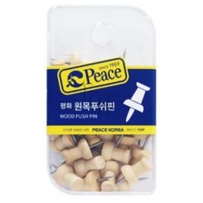 EVERYBAO 평화 원목푸쉬핀 문구용품 게시판압정