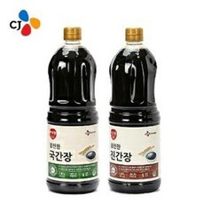 CJ 이츠웰 참진한 진간장 1.8L or CJ 이츠웰 참진한 국간장 1.8L, 이츠웰 진간장1.8L+국간장1.8L, 1세트, 3.6L