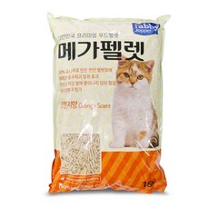 테비토퍼 메가펠렛 우드펠렛 고양이모래, 오렌지향, 15kg, 1개
