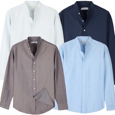 가우리 남성 DLF 차이나 긴팔 셔츠 캐주얼 남방 헨리넥