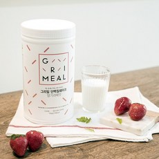 그리밀 단백질쉐이크 딸기라떼맛, 1개, 750g