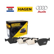 아우디 A6 브레이크패드 C7 C8 2.0 상신 하겐 라이닝 센서포함 패드, A6 50TDI 뒤패드, C7 11-18년