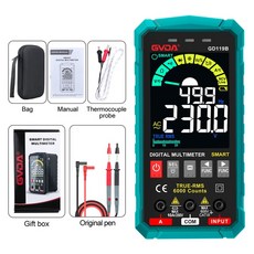엠보싱명함 GD119B 하우스위프 GVDAGD119B PHEC측정기 발사이즈측정 디지털 자동 지능형 전압 옴 측정기, 2.GD119B Green