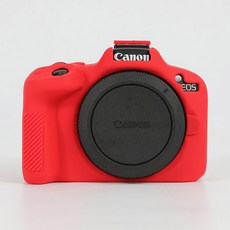 EOS R50 용 실리콘 아머 스킨 케이스 보호 바디 커버 미러리스 카메라 가방, 08 Red, 1개
