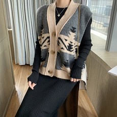 르파노 트리 니트 베스트_242925