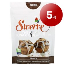리암마켓 Swerve 스워브 얼티메이트 설탕 대체 브라운 감미료 340g 1팩, 5개