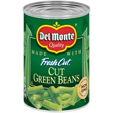 Del Monte Canned Fresh Cut Blue Lake Green Beans 14.5-Ounce 델몬테 통조림 신선한 컷 블루레이크 녹두콩 14.5온스 200048, 411g, 1개