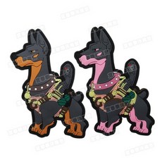 탑팀/PVC 밀리터리 패치 전술 텍티컬 멍멍이 패치 2종 벨크로패치