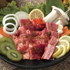 FRESH 40년 정통맛집 수제 양념 돼지갈비 포천이동갈비, 2팩, 1kg
