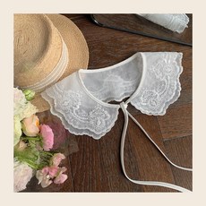 넥케이프페이크카라자수레이스더블레이어