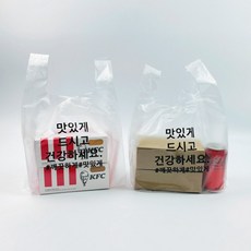 [포장대장] 맛있게 배달비닐봉투(소) 270*440*85(170)mm HDPE 반투명비닐봉지, 맛있게 비닐봉투(소), 500매