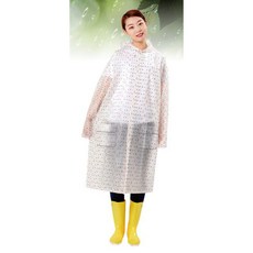 여성우비생활방수레인코트